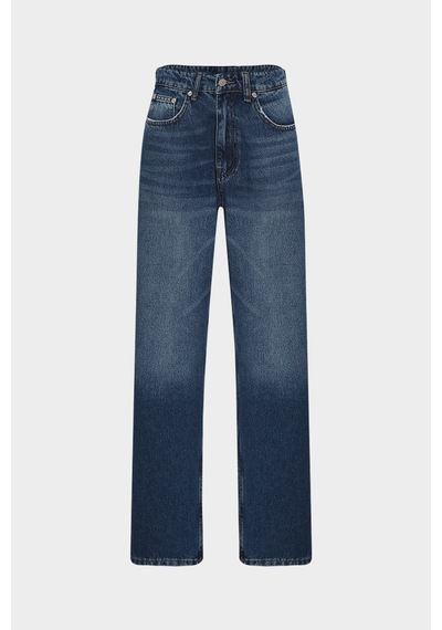 Açelyaokcu High Waist Tailored Baggy Balloon Kadın Jean Pantolon Lacivert Açelyaokcu High Waist Tailored Baggy Balloon Kadın Jean Pantolon Lacivert