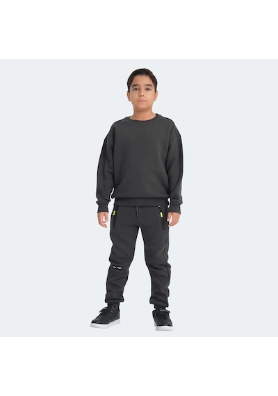 Slazenger LOGAN Çocuk  Koyu Gri Sweatshirt