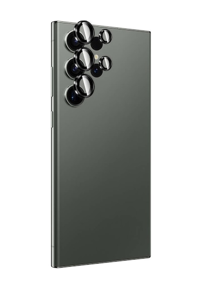 Ardemix Galaxy Uyumlu S24 Ultra Titanium Premium Thtterli Kamera Lens Koruyucu-siyah Siyah