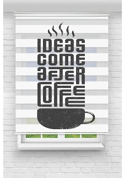 Perdeoutlet38 Baskılı Renkli Coffe Dijital Baskılı Zebra Perde-cocuk Odası-stor Perde Model:pz-777 Çok Renkli