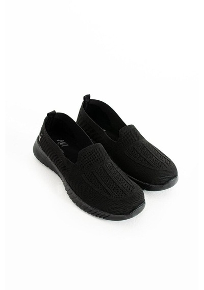 Adımist Kadın Örme Ses Yapmaz Ortopedik Rahat Hafif Günlük Sneaker Ayakkabı Siyah
