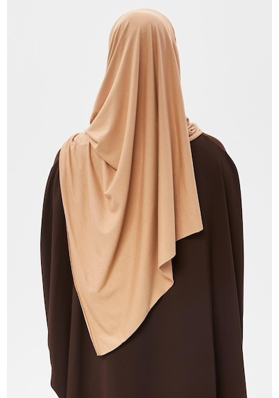 Altobeh Tesettür Penye Şal Düz Camel