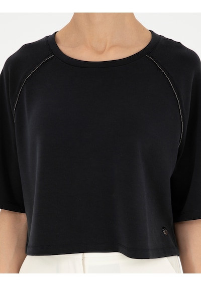 Pierre Cardin Kadın Siyah Sweatshirt 50284069-vr046 Siyah