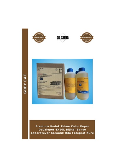 Premium Kodak Prime Color Paper Devaloper 4x10l Dijital Banyo Laboratuvar Karanlık Oda Fotoğraf Kürü