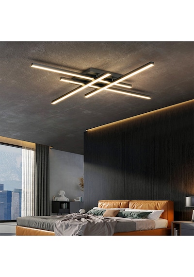 Antrasit 3 Işık Rengi 2 Led Tavan Lambası,avize,modern Aydınlatma,dekoratif Işık Antrasit