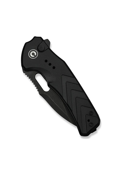 Civivi Vexron Milled Black G10 Handle Black Stonewashed 14c28n Blade Kamp Çakı Siyah