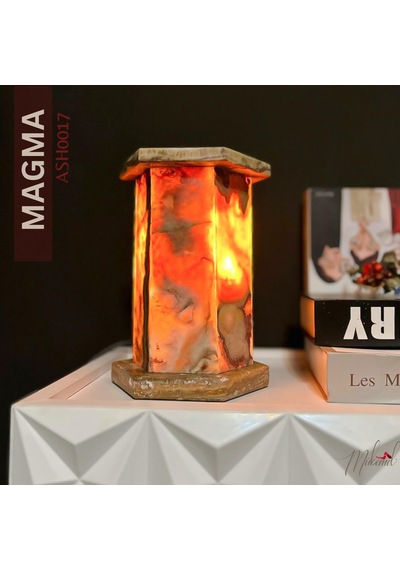 Magma Dekoratif Lamba Lav Efekti İle Eşsiz Altıgen