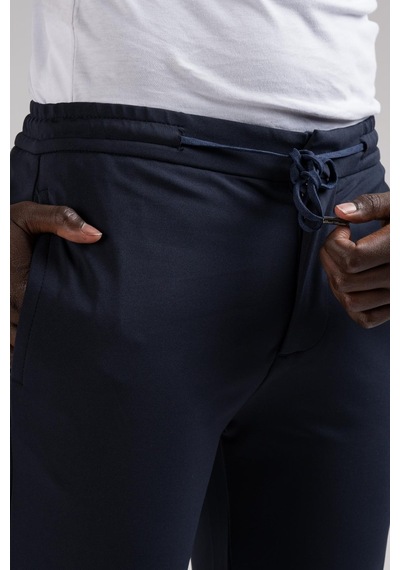 Paul Martin Slimfit Beli Lastikli Ve İplikli Full Likralı Yazlık Jogger Pantolon 001