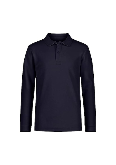 Tezzgelsin Erkek Çocuk Uzun Kol Polo Yaka Okul T-shirt Lacivert
