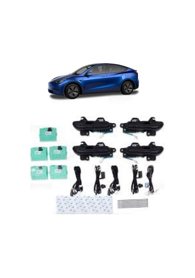 Tesla Model Y - Model 3 V5 - V6 Pro Otomatik Kapı Açma Kolu Seti - 4 Adet