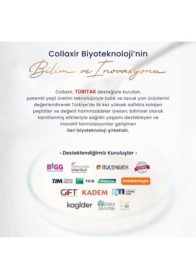 Balık Kolajen Peptitleri Ve Ca-akg İçeren Complex 10.000 Mg Marine Collagen Takviye Tip 1 Aromasız 30 Günlük