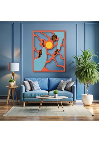 Güneşe Uzanan Eller - Metal Tablo - Dec0347 63 X 80 Cm Çok Renkli