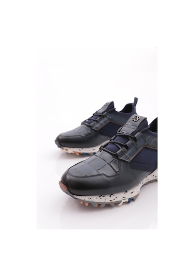 Dgn 5105 Erkek Bağcikli Sneakers Ayakkabi Lacivert