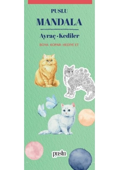 Mandala Ayraç - Kediler