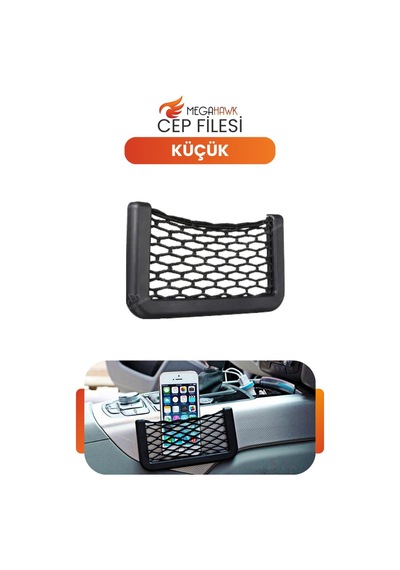 Araç İçi File Organizer Cep Torpido Düzenleyici Yapışkanlı Telefon Tutucu