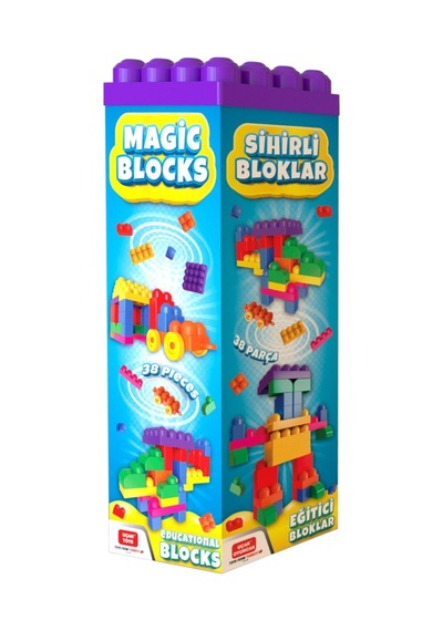 Sihirli Eğitici bloklar 38 Parça Multi Bloklar