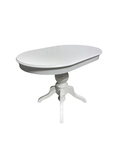 Rika Baba Ayak Oval Açılır Masa 70x110 Beyaz