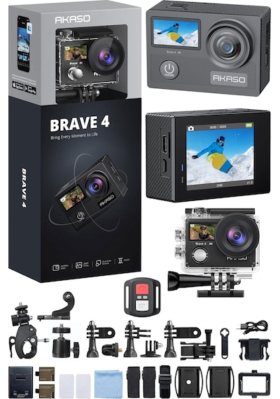 Akaso Brave 4 20 MP 170° 4K Wifi Aksiyon Kamerası