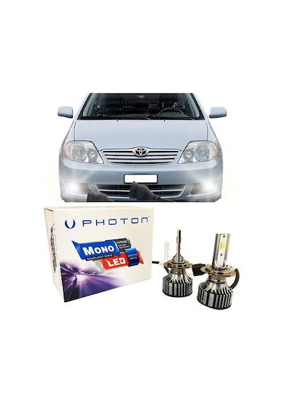 Toyota Corolla E120 Led Xenon Sis Farı Ampulü H11 Mono Yeni Seri Beyaz 2002-2008
