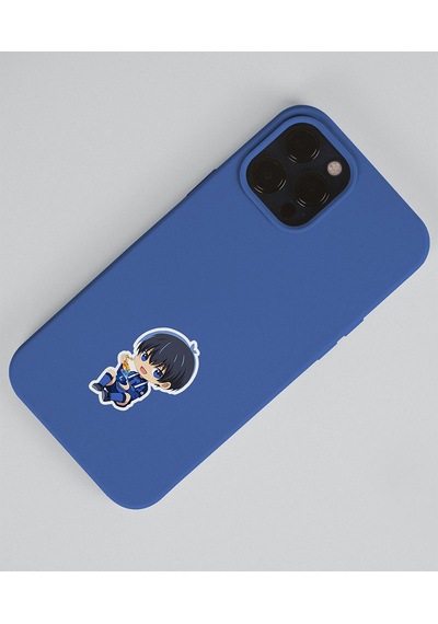 Yoichi Isagi -anime Bluelock-parlak Kağıt -2li Sticker Set-telefon Futbol Süsleme Blue Lock Beyaz