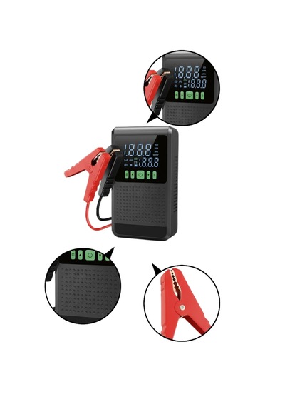 4 Ü 1 Arada Jump Starter Hava Kompresörü Powerbank Ve Led Fener Yeni Nesil Standart
