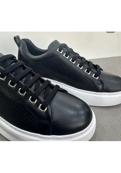 Scatto Erkek Deri Sneaker Siyah