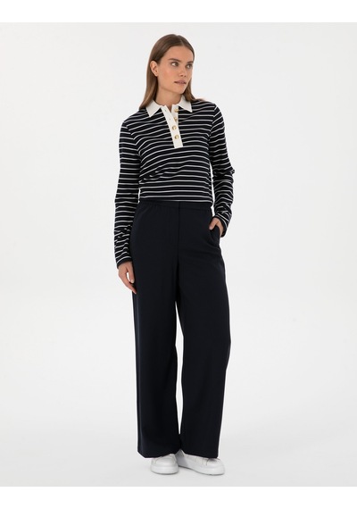 Pierre Cardin Kadın Lacivert Pantolon Kanvas-chino 50314119-vr033 Lacivert