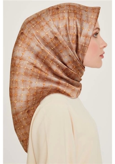 Armine Sura Saf İpek Eşarp 9259d 82 Çok Renkli