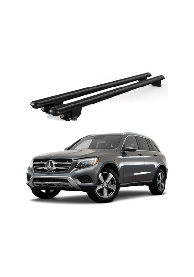 Kanca Mercedes Glc 2015 Ve Sonrası Uyumlu Siyah Kilitli Ara Atkı 120cm Port Bagaj Tavan Barı