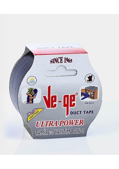 Ve-ge Ultra Güçlü Tamir ve Yalıtım Bandı 50mm*10m Beyaz