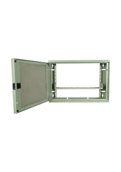 Alfafonet Wifi Box 400 Duvar Tipi Modem Ve Wifi Kutusu 400x120x280 Mm Yeşil Perfore Metal Kapak Montajlı