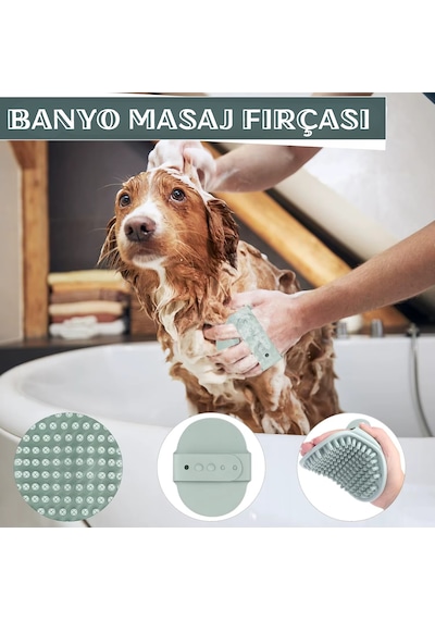 8 Parça Evcil Hayvan Tarak Makas Seti Kedi Ve Köpek Bakım Makası Banyo Fırçası Su Kasesi