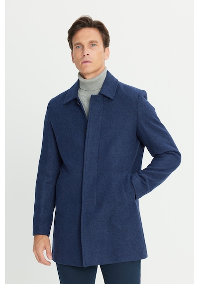 AC&Co / Altınyıldız Classics Erkek Lacı Standart Fit Normal Kesim Gömlek Yaka Yan Cep Yünlü Palto Lacı AC&Co / Altınyıldız Classics Erkek Lacı Standart Fit Normal Kesim Gömlek Yaka Yan Cep Yünlü Palto Lacı