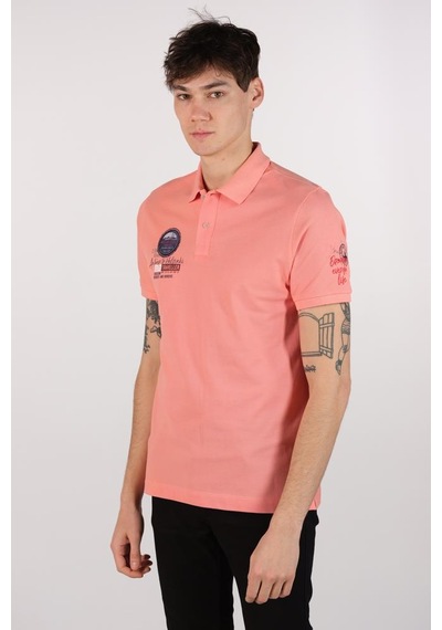 AR-MA Arma Erkek Büyük Beden Polo Yaka Tişört Y22374868701 Pembe