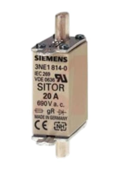 Siemens 3ne1814-0 20a 000 Boy Sitor Nh Bıçaklı Sigorta