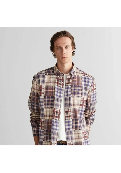 Gant Erkek Bordo Relaxed Fit Gömlek-11406 Bordo