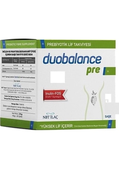 Duobalance Pre Prebiyotik Lif içeren Saşe 30 lu