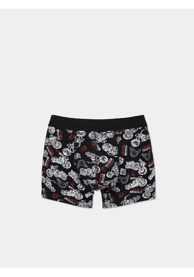 Colin's Colins Modern Fit Baskılı Erkek Siyah Boxer Cl1073729 Cl1073729 Q1.v1 Blk Siyah
