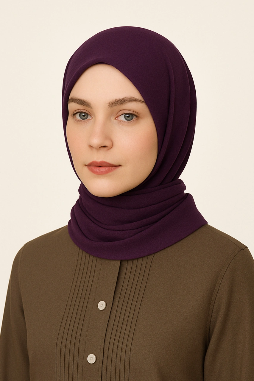 Mim Eşarp Pratik Çıtçıtlı Şal Haki
