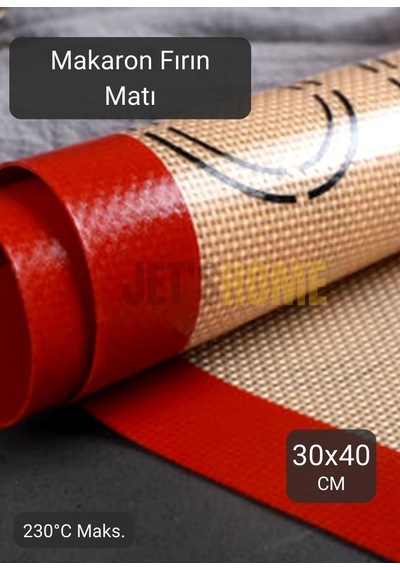 Silikon Mat Makaron Yapıcı Mat Pişirici Mat Fırın Matı Silpat 40 30 Cm