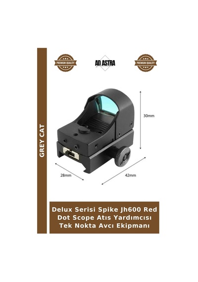 Delux Serisi Spike Jh600 Red Dot Scope Atıs Yardımcısı Tek Nokta Avcı Ekipmanı