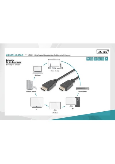 Dıgıtus Ak-330114-050-s Hdmı Standart Connection Kablo Type A 5 Mt