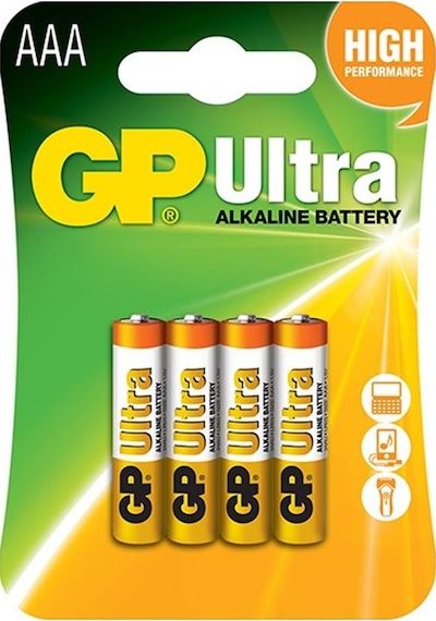 GP 24AU-2UE4 Ultra AAA Alkalin Kalem Pil 4'lü