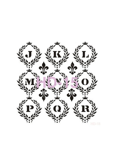 Hd15 Cadence Home Dekor Stencil 45X45