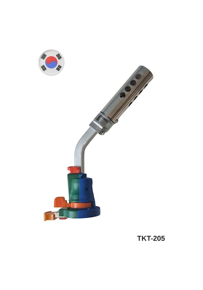 Kıng Profesyonel Multifonksiyonel Otomatik Gaz Pürmüz Başlık Torch Tkt-205 Mavi - Turuncu