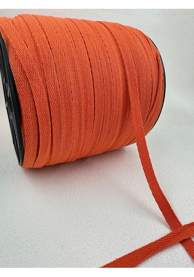 1 Cm Balıksırtı Şerit - 10 Metre - Turuncu