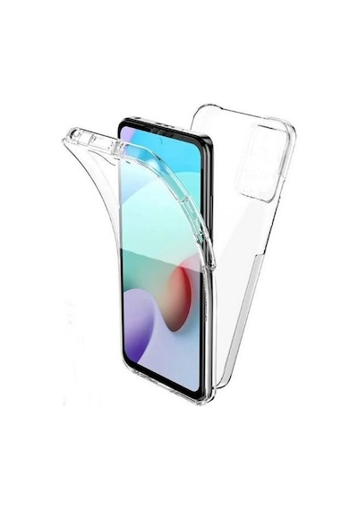 Adige Samsung Galaxy A05s Uyumlu Kılıf Ön Arka 360 Koruma Arka Sert Mika Ön Silikon Şeffaf