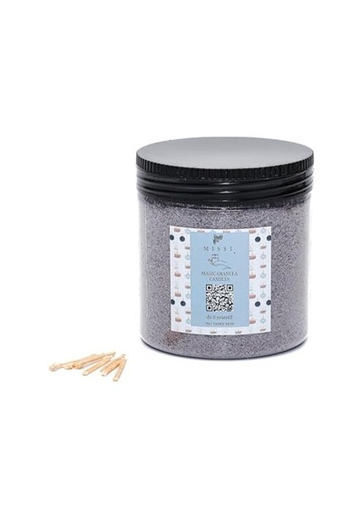Oud Vanilya Kokulu Yaratıcı İnci Tozu Mum 30 Adet Fitil İle Birlikte -250 Gr Çok Renkli