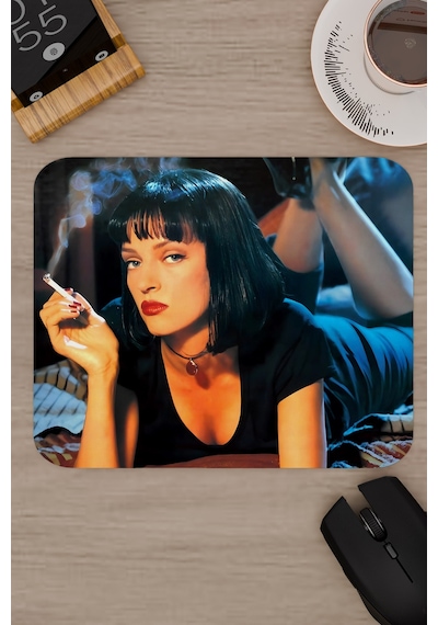 Pulp Fiction Ucuz Roman Tarantino V1 22x18 Gaming Kauçuk Kaymaz Taban Mouse Pad Fare Altlığı