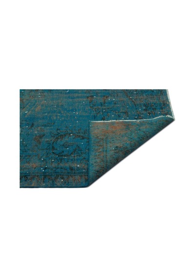 El Dokuması Vintage Yün-pamuk Turkuaz Halı 23092 185 X 300 Cm